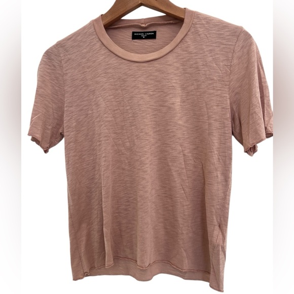Michael Lauren Pink Short Sleeve Tee - Picture 1 of 5